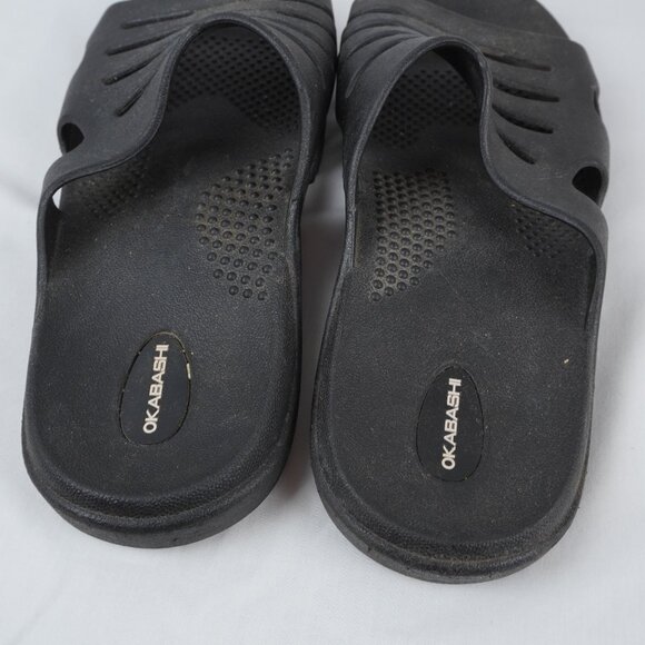 Okabashi Eurosport‎ Unisex Black Sandals Size LL Men's 9/10 Women's 11/12 - Picture 5 of 9